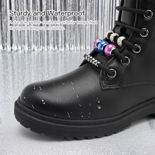 Stelle Kids Boots Toddler Girl Boots DIY Combat Ankle Boots Side Zipper2
