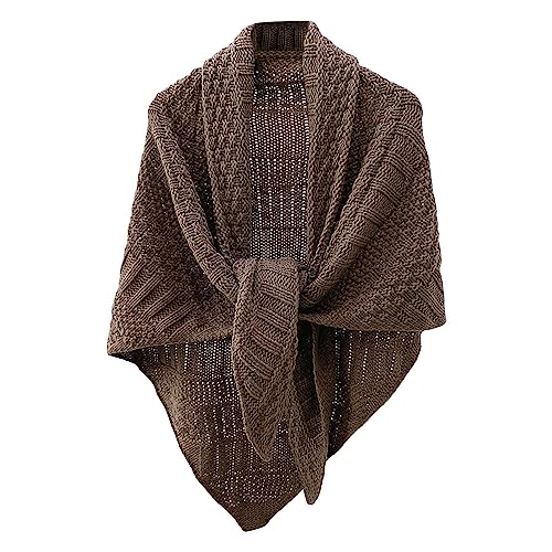 G-LIKE Damen Dreieckschal Schultertuch Umhang ? Frühling Herbst Winter Gestrickt Warm Dekorativ Umschlagtuch Schal Halstuch Kopftuch Dreieckstuch für Frauen Mädchen - Strickwolle (Braun) für 25,98 EUR (-15%) statt 16,99 EUR bei amazon.de Bild: G-LIKE Damen Dreieckschal Schultertuch Umhang ? Frühling Herbst Winter Gestrickt Warm Dekorativ Umschlagtuch Schal Halstuch Kopftuch Dreieckstuch für Frauen Mädchen - Strickwolle (Braun) für 25,98 EUR (-15%) statt 16,99 EUR bei amazon.de