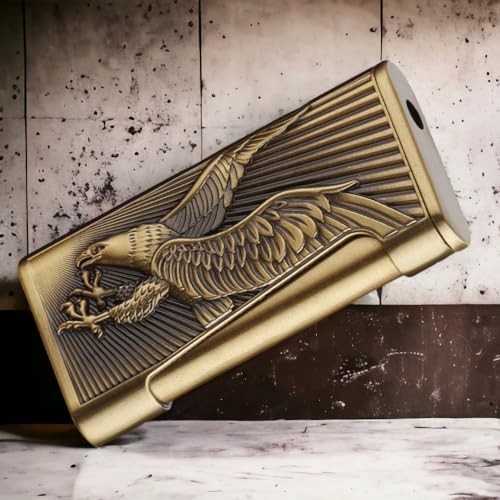 Encendedor VOGEERA Águila Resistente al Viento Dorado miniatura 2