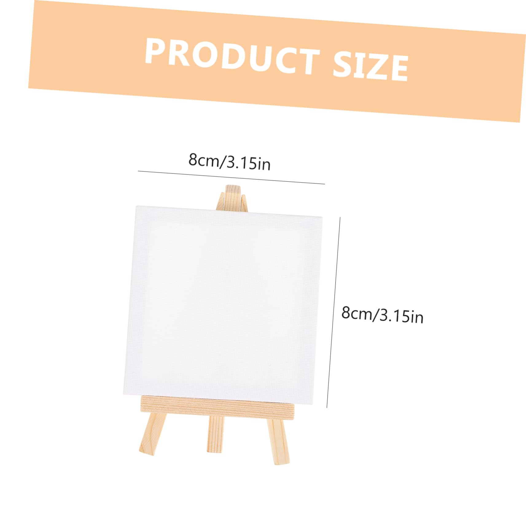Uonlytech 2 Sets Crafted DIY Mini Canvases with Decorative Easels Multi Function Painting Boards for for Home Office Decor for Oil Painting Enthusiasts