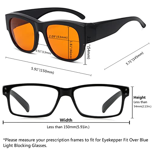 Image of Eyekepper Mens Fit Over Blue Light Blocking Glasses Computer Gaming Eyeglasses for Women