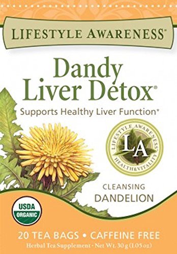 Lifestyle Awareness Teas Organic Dandy Liver Detox Caffeine Free Tea, 6 Count