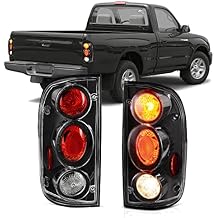 Winjet الذيل أضواء TailLights الجمعية لتويوتا تاكوما Altezza 2001 2002 2003 2004 مصابيح الذيل استبدال 1 أزواج سائق والراكب الجانب الأسود الإسكان/عدسة واضحة