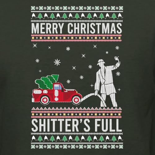 Wild Bobby Merry Christmas Shitter's Full Funny Ugly Christmas Sweater Crewneck Graphic Sweatshirt2