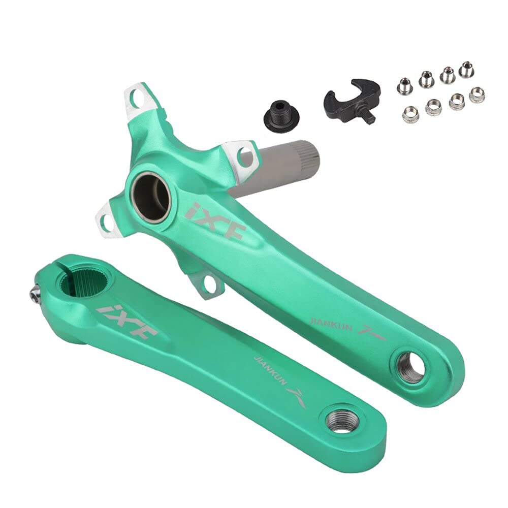 104 BCD Mountain Bike Guarnitura singola velocità con staffa inferiore, 170 mm MTB Square Taper guarnitura di ricambio per bicicletta manovella set
