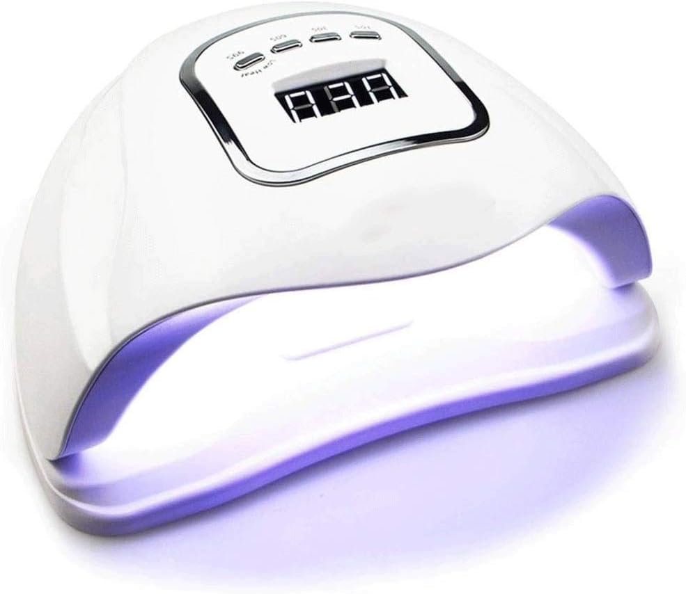Nail lamp-UV Led Nail Dryer, Smart Curing Lamp, Auto Sensor Nail Gel Polish Dryer, Professional for All Brand Type (White)