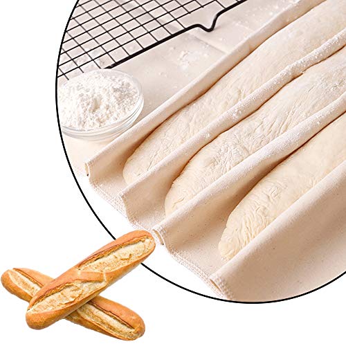 image for Panxxsen Professional Bakers Couche Extra Large 35 x 26 Inch,Heavy Dut