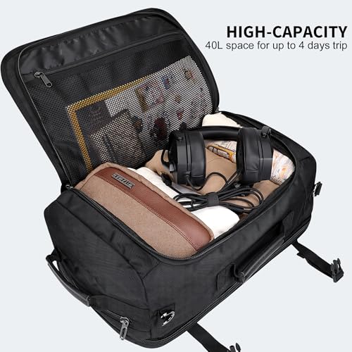 Image of WITZMAN Travel Backpack for Men Laptop Backpack with USB Charging Port Carry-on Luggage Airplane Approved