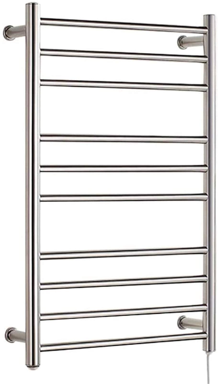 Heated towel rail rails Towel Warmer Rack er Rack， Wall Mountable 10 Bar  Stainless Steel Electric Bathroom Spa Hot Towel Warmer Rack， Polished  30.8×19.7×4.8in，Plugin : Amazon.co.uk: Home u0026 Kitchen