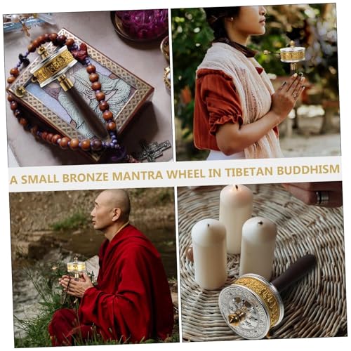Rueda de oración budista como delicado recuerdo espiritual de paz 7
