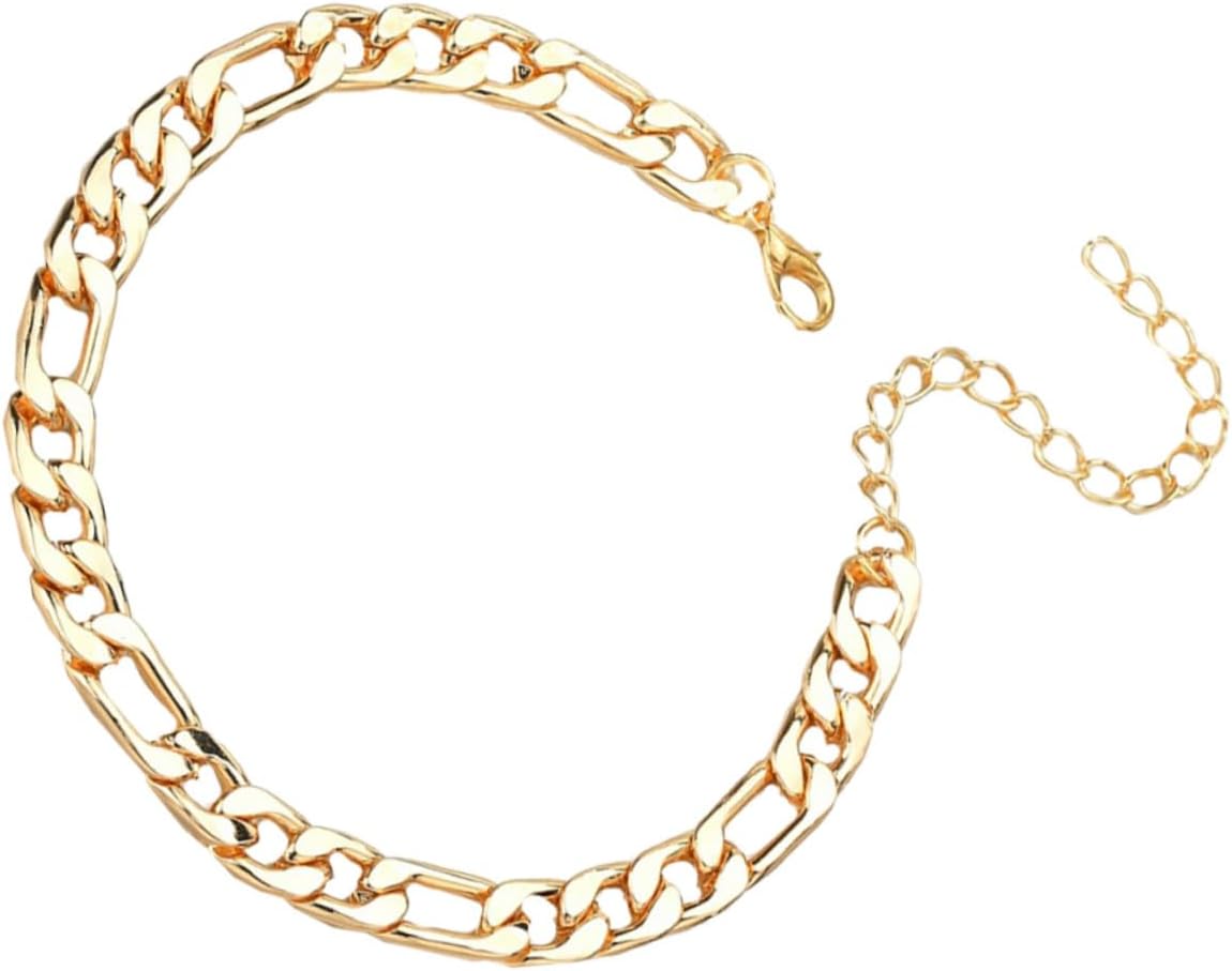 KESYOO Golden Geometric Foot Chain for Women Chic Anklet Decor Fashion Ankle Jewelry for Beach Accessories and Summer Style
