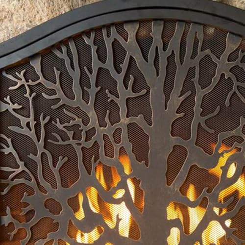 Écran de cheminée en fer forgé fait main - Grille d'artisanat - 6