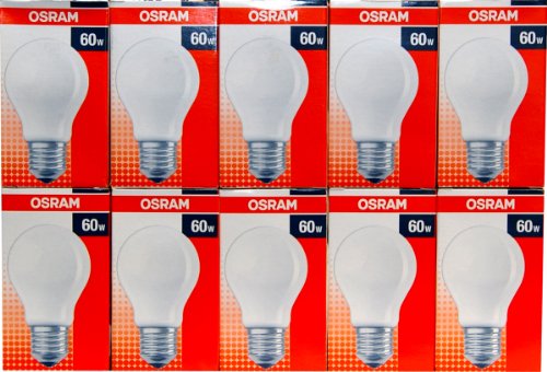Osram - 10 Lampadine a incandescenza 60 W E27