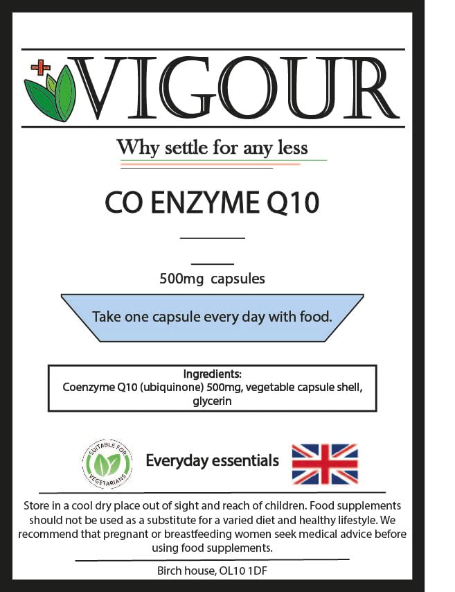 CO Q10-120 High Strength 500mg Capsules