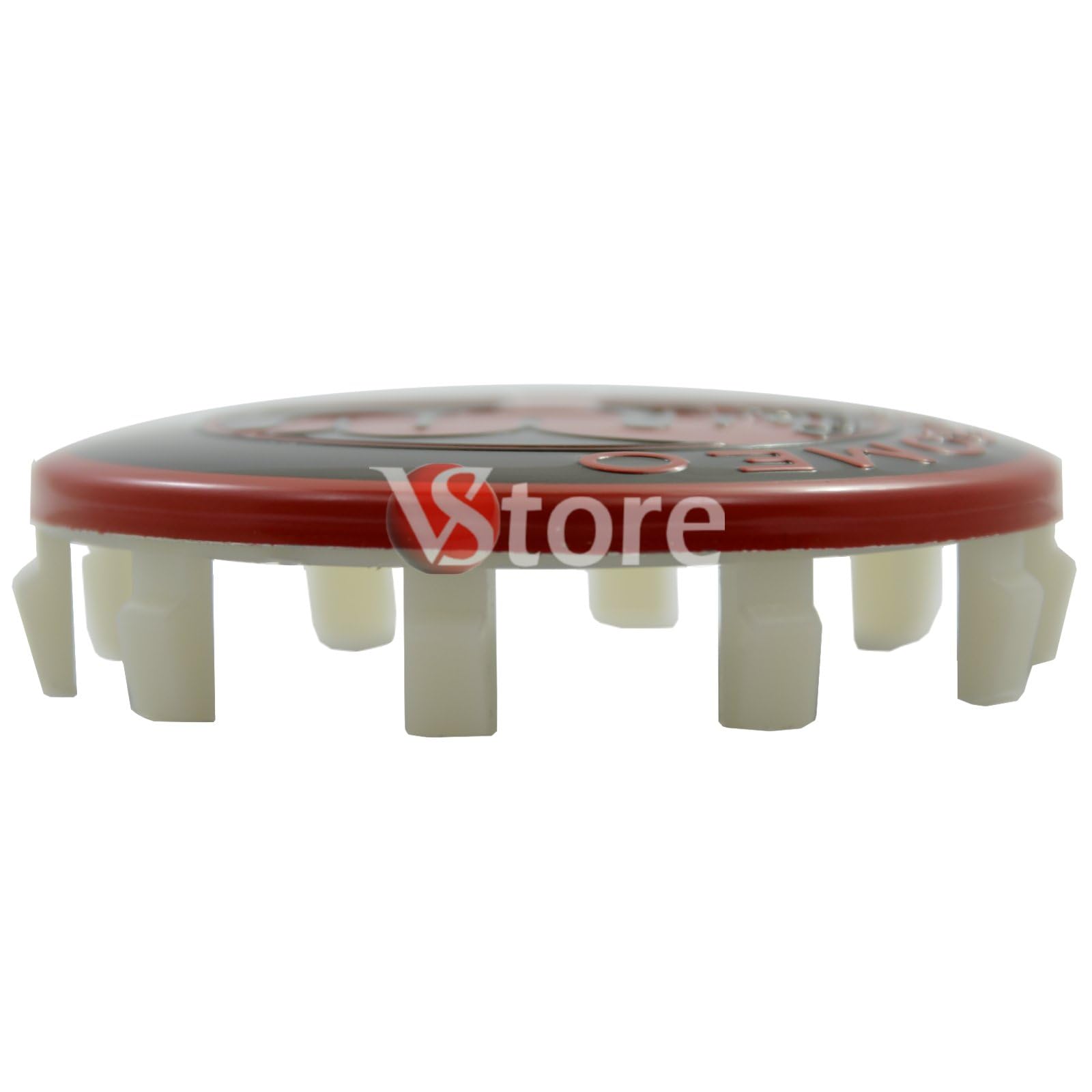 4 Tappi Coprimozzo 60mm Compatibili con ALFA ROMEO Giulietta Giulia 147 159 146 156 Brera Stemma Rosso Nero