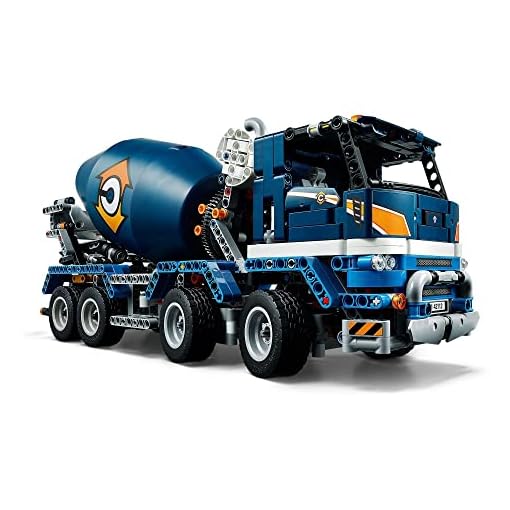 LEGO Building Block Technic Multicolour Plastic Concrete Mixer Truck 42112 Building Set - Image 3