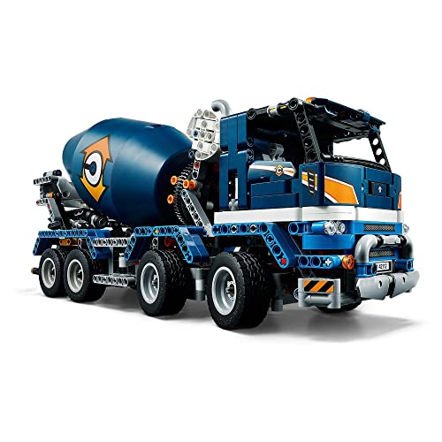 LEGO Building Block Technic Multicolour Plastic Concrete Mixer Truck 42112 Building Set - Image 3