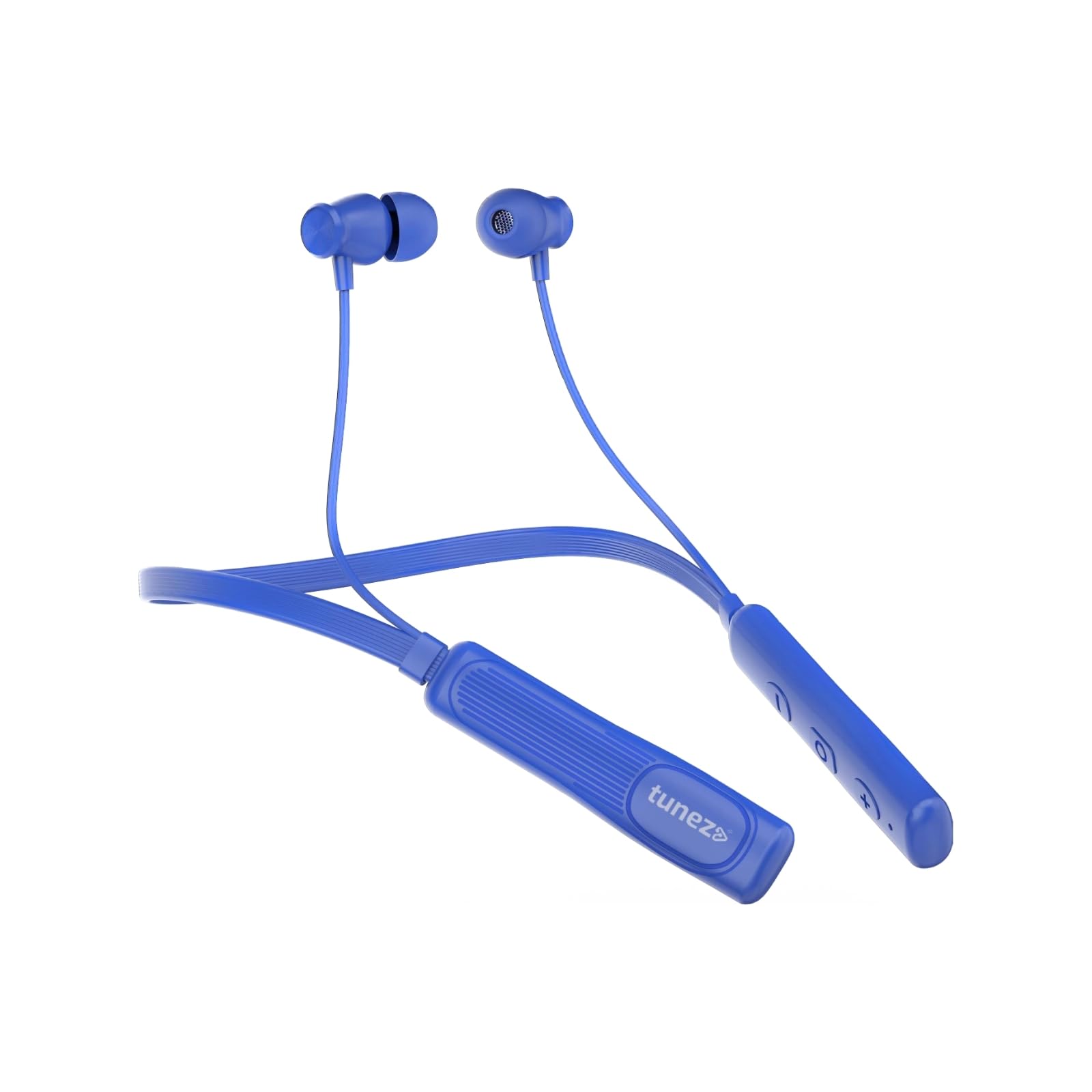 tunez Rhythm R22 Wireless Neckband Earphones (Blue)-image-22