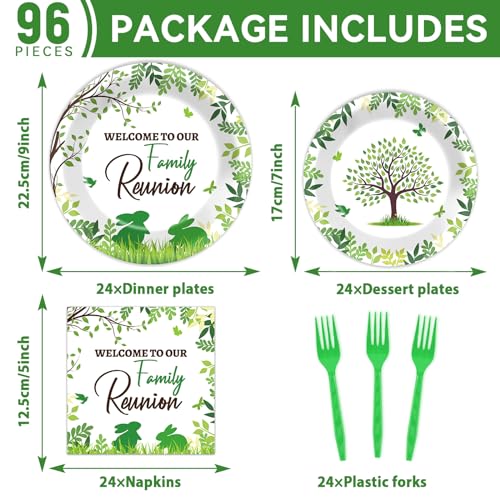 image for Naozinebi Family Reunion Tableware Set Family Reunion Party Plates Nap