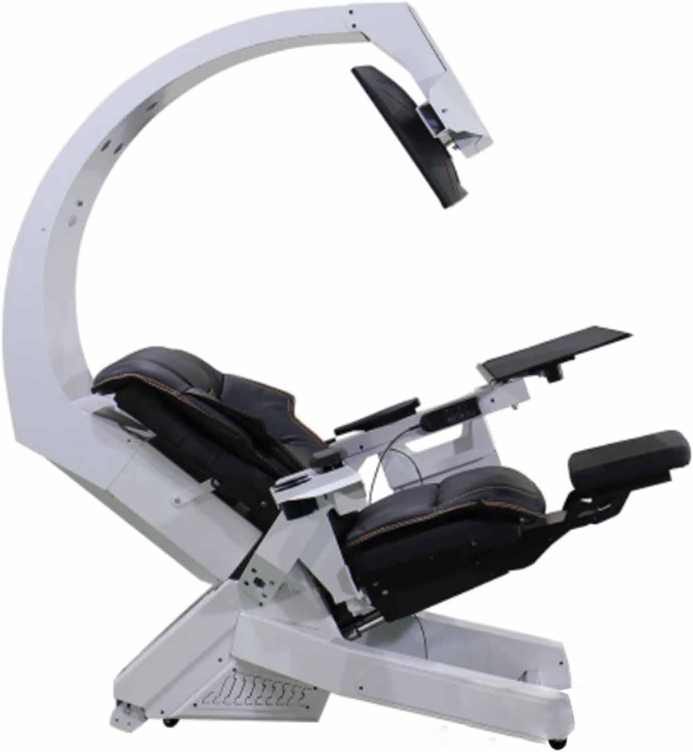 Family Computer Chair Gaming Ergonomic Computer Cockpit Chair with Ambient Light Comfortable Racing Simulator Game Chair with Zero Gravity Independent Massage Gaming Chair with Premium Top L