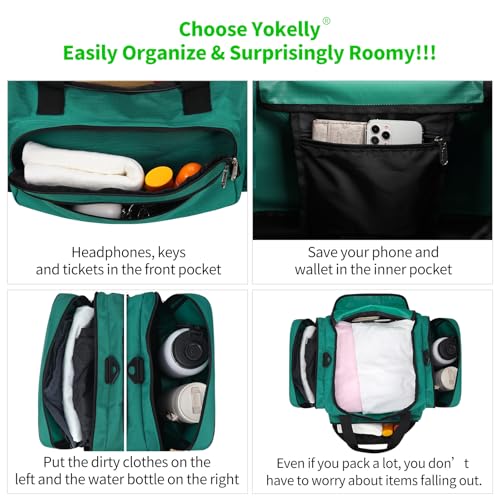 Image of Sports Duffel Bag 20 inch for Travel Gym - Green