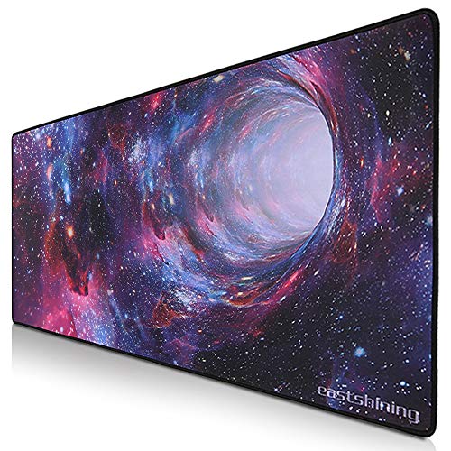 Eastshining Tapis de Souris XXL 900x400x3mm Tapis Souris Gaming avec Base en Caoutchouc Tapis de Souris Gamer Anti-dérapant Compatible Souris Laser Optique pour Ordinateur et PC