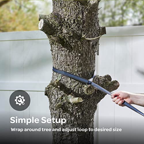 Durable Hammock 400 Lb Capacity - Lightweight Nylon Camping Hammock Chair - Double Or Single Sizes W/Tree Straps And Attached Carry Bag - Portable For Travel/Backpacking/ (Navy, Medium) #TOP2