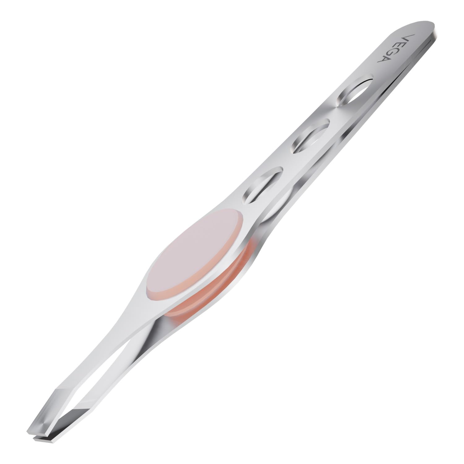 Vega Tweezer with Rubber Grip, Square Tip, 1 Piece