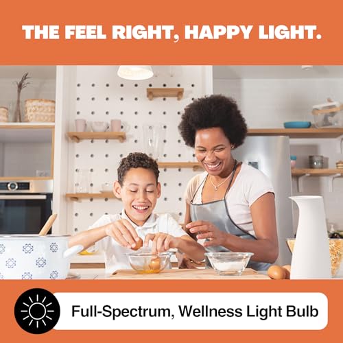 Norb SMILE-CA-A19-9W Full Spectrum Sun Light Bulb - A19 9W, Boosts Energy, Mood & Performance, Supports Circadian Rhythm, Near-Perfect Color Rendering, Imitate Sunlight Indoors thumb #3