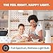 NorbSMILE Full Spectrum Light Bulb - Sunlike Premium A19 Wellness LED. Boosts Energy, Mood & Performance. Supports Circadian Rhythm. Near-Perfect Color Rendering. Patented. US Based (1-Pack)