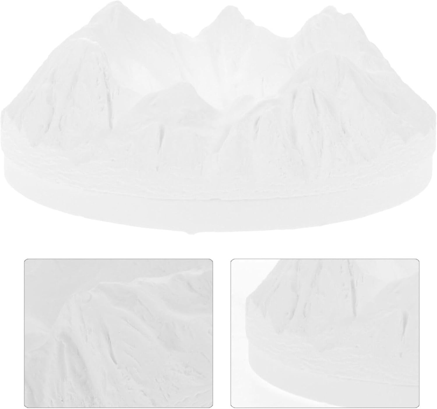 Cabilock Mini Snow Mountain Craft Gypsum Snow Mountain Decor for Home Photography Prop Unique Table Decoration for Nature-Themed Displays and