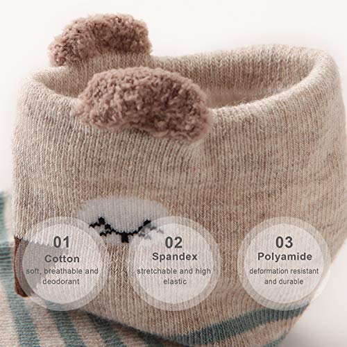 Image of Baby Toddler Little Big Kids Girls Cute Cotton Crew Socks