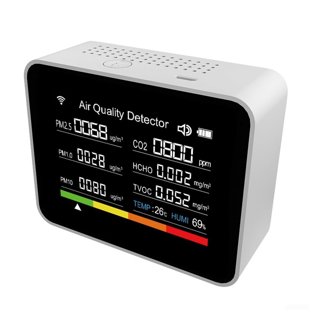 13 en 1 Monitor de calidad del aire Medidor de Medidor de temperatura y humedad TVOC PM2.5