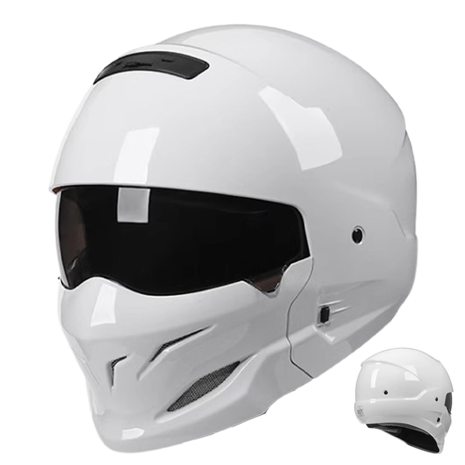 Męskie czapki ochronne na motocykl, czapka ochronna do motocykli ulicznych - kask w stylu retro do wyścigów szosowych, dla dorosłych