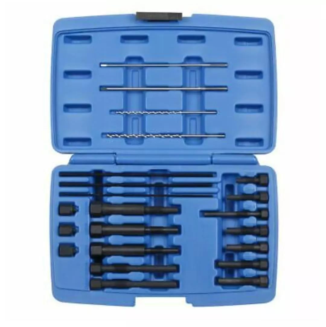 KIT UTENSILI RIMOZIONE ELETTRODO ESTRATTORE RIPARAZIONE CANDELETTE Foratura Maschiatura M8 M10