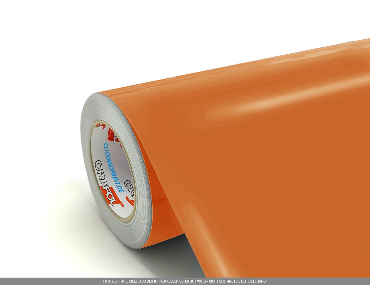 Aufkleber » Kraniche, 250x100,7cm, Orange Reflektierend • Dekoaufkleber/Autoaufkleber/Sticker/Decal/Vinyl