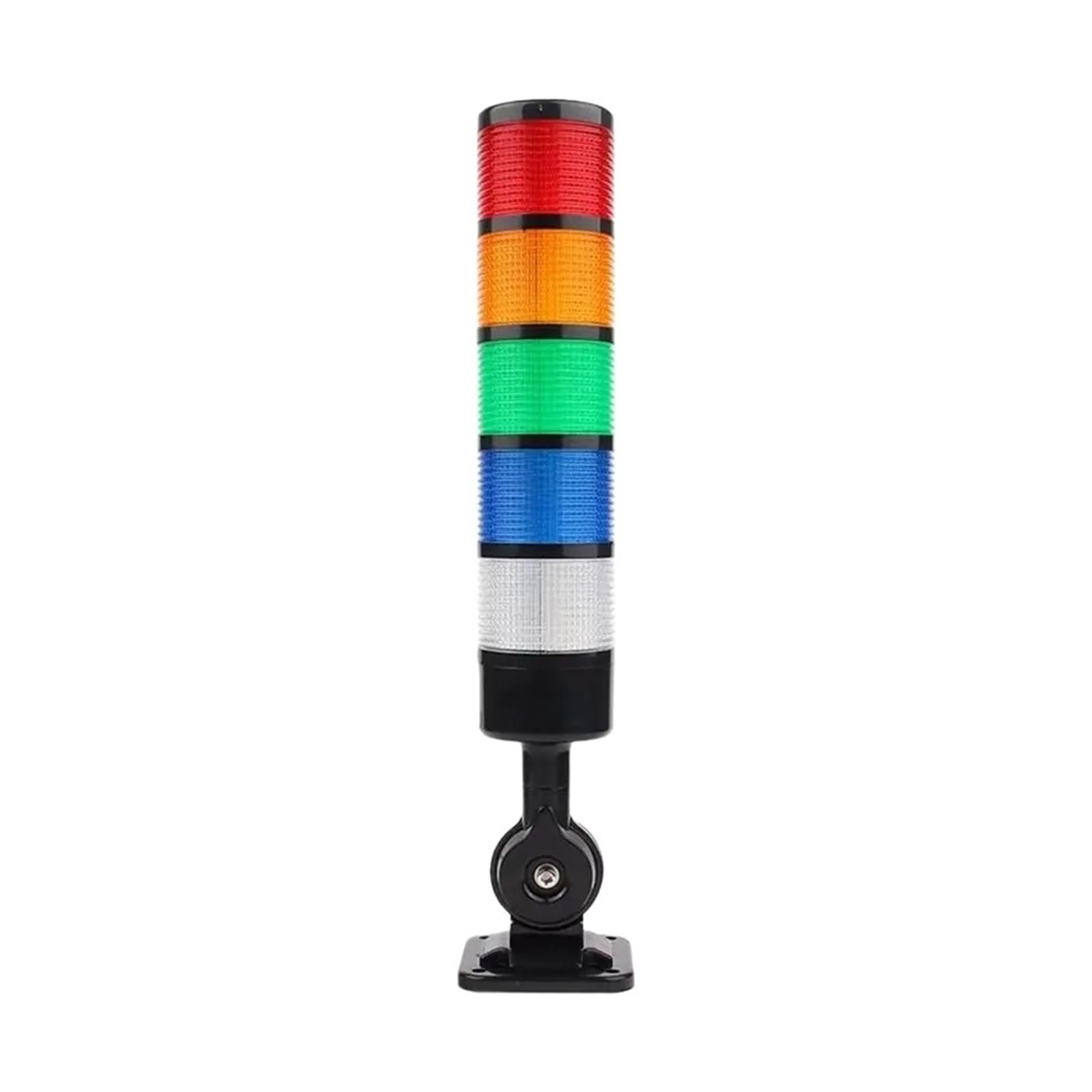 Jwseo As Shown A 5 Layers Led Signal Tower Stack Lights Machineac220v Steady Flashing Light Industrial Signal Warning Lights Buzzer