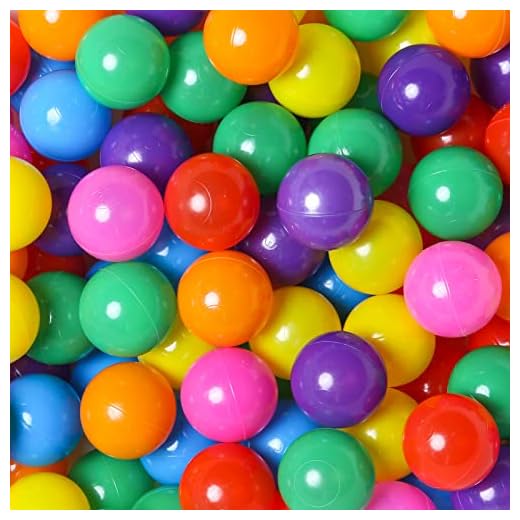 TRENDPLAY Plastic Balls for Ball Pits 2.2 Inch, Pack of 200 Hollow Balls, Perfect for Toddler Baby Pools,Party,Festival Decoration, 7 Bright Colors