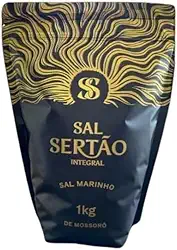 Sal Marinho Integral de Mossoró 1 Kg Sal Sertão Premium Zip Lock com Laudo