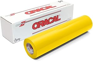 Oracal 651 Glossy Permanent Vinyl: Vibrant Yellow for Enduring Creations