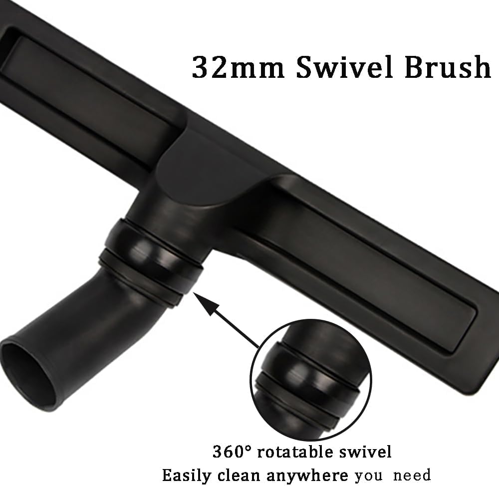 15 Pcs Household Cleaning Vacuum Cleaner Attachments Kit for Shop Vac Accessories with Vacuum Hose Adapter Kit, 1 1/4" Vacuum Brush Flexible Crevice Tool and Vacuum Cleaner Straw Tubes