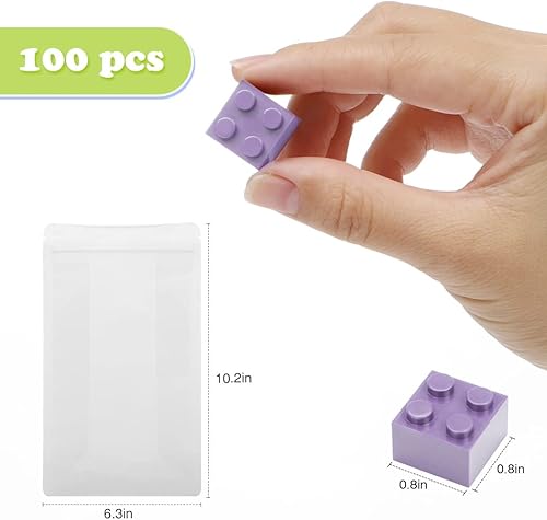 Miniatura 6 de Juego de ladrillos de construcción clásicos, 100 piezas de bloques de construcción básicos de 2 x 2 pulgadas, juguetes de construcción creativos