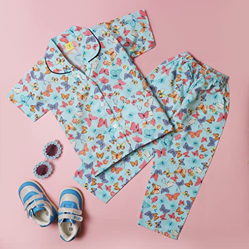 Image of Little Swag Alphabets Cartoon Printed Unisex Cotten Pyjama Night Suit Set for Kids, Girls and Boys Wear