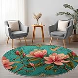 Entretien Sans Souci : Ce tapis rond lavable en machine peut également être nettoyé à la main ou à l’aide d’un aspirateur. Il suffit de le secouer pour éliminer la poussière. Même après plusieurs lavages, ce tapis lavable conserve sa forme et l’éclat de ses couleurs — un choix idéal pour tous les intérieurs animés.