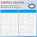 Langina 300pcs FKM Viton O-Ring Kit, 22Sizes SAE AS568 FKM O-Rings Set for Auto Fluid Systems, High Temp&Oil Resistant Viton Assortment, O Rings Repair Kit for Engine,Transmission&Brake Systems