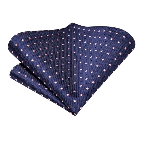 Image of Hi-Tie Silk Ascot for Men Self Tie Men's Cravat and Flower Lapel Pin Handkerchief Cufflinks Set for Wedding Party