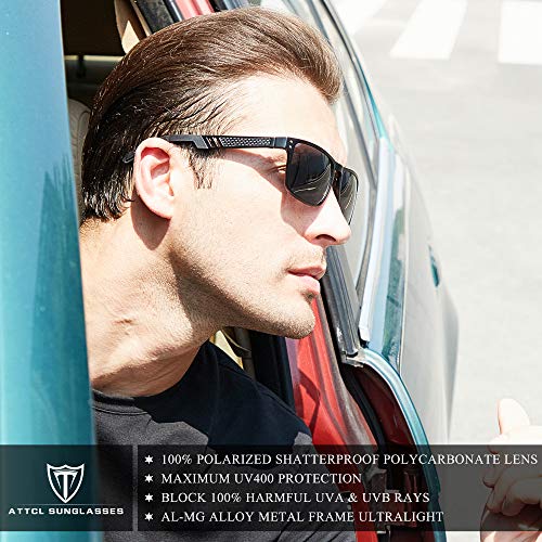 ATTCL Polarized UV Protection Fishing golf Driving Sunglasses for Men Al-Mg Metal Frame Ultra Light2