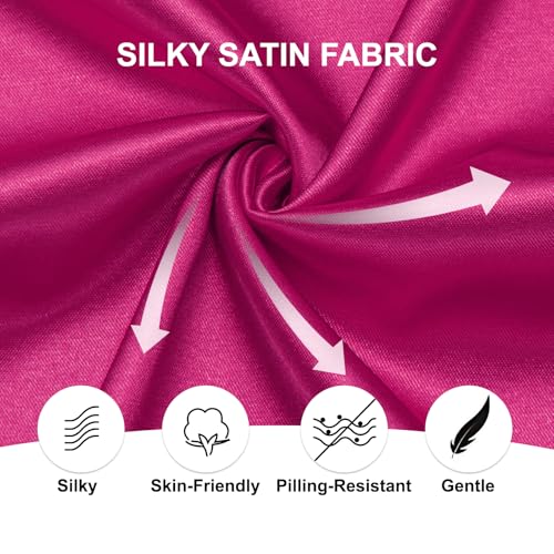 Image of Hi-Tie Men's Silk Satin Dress Shirts Long Sleeve Shiny Casual Button Up Shirts Luxury Party Disco Prom Wedding Shirt