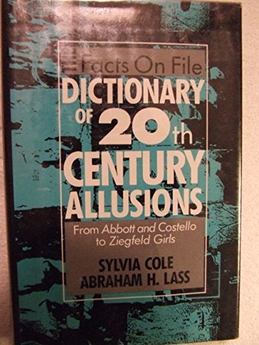 Facts on File Dictionary of 20th Century Allusi... 0816019150 Book Cover