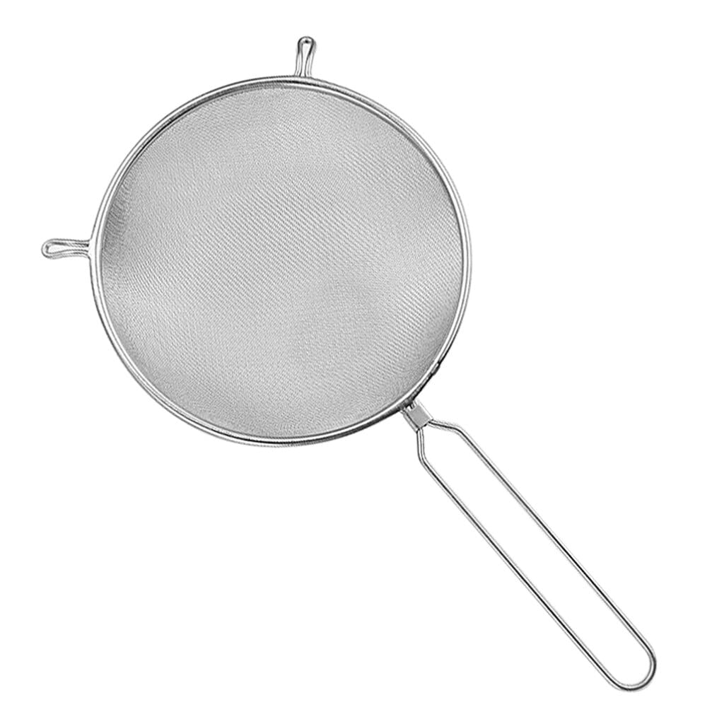 Colador de Malla Fina de Acero Inoxidable: colador de Cocina versátil de 8 Pulgadas para Fideos, arroz, harina y más